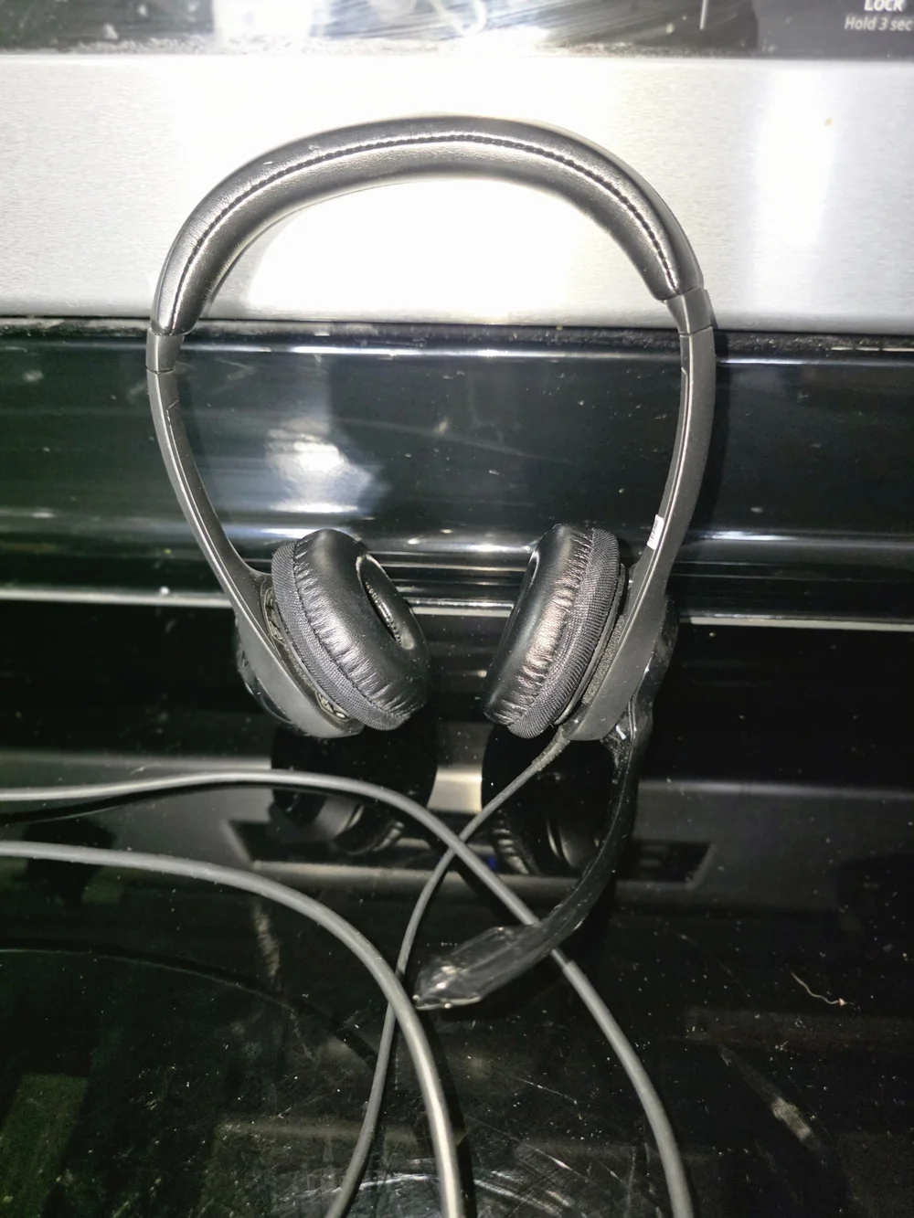 Wired Black On-Ear Headset with Inline Controls